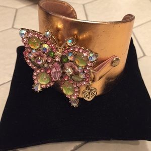 Betsey Johnson butterfly cuff